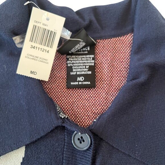 Coraline Clouds Scenic Women's Cardigan Size Medium - Picture 9 of 12